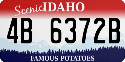 ID license plate 4B6372B