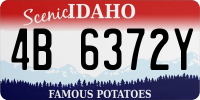 ID license plate 4B6372Y