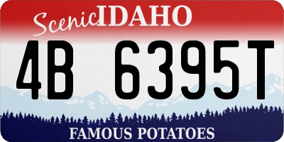 ID license plate 4B6395T