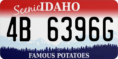 ID license plate 4B6396G