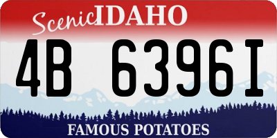 ID license plate 4B6396I