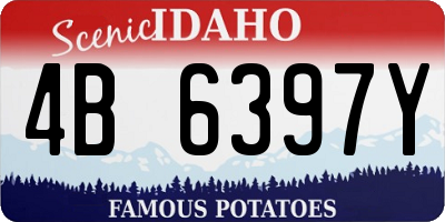 ID license plate 4B6397Y