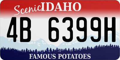 ID license plate 4B6399H