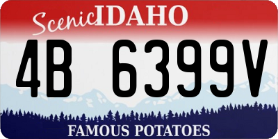 ID license plate 4B6399V