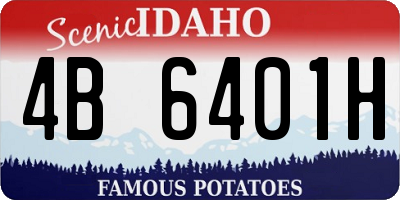 ID license plate 4B6401H