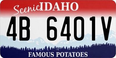 ID license plate 4B6401V
