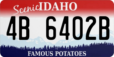 ID license plate 4B6402B