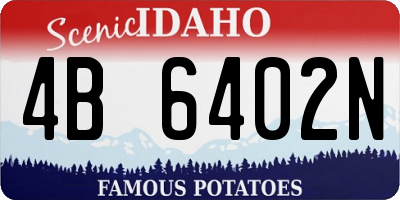 ID license plate 4B6402N