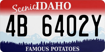 ID license plate 4B6402Y