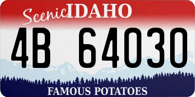 ID license plate 4B6403O