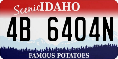 ID license plate 4B6404N