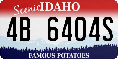 ID license plate 4B6404S