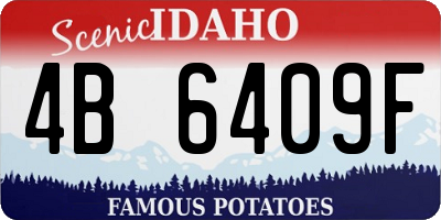 ID license plate 4B6409F