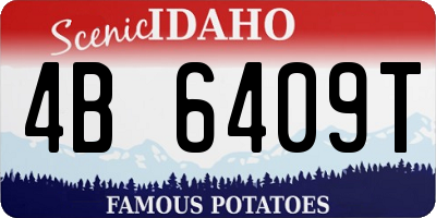 ID license plate 4B6409T