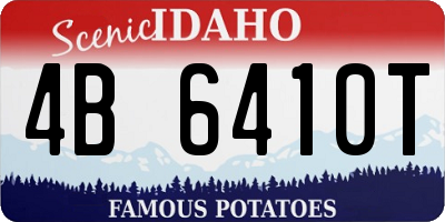 ID license plate 4B6410T