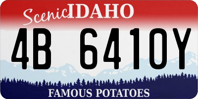 ID license plate 4B6410Y