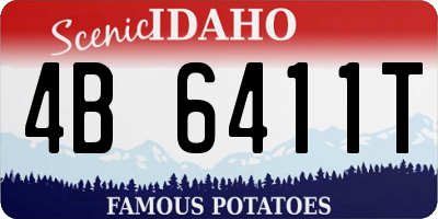 ID license plate 4B6411T