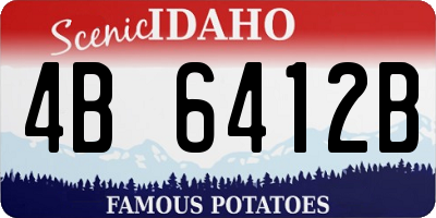 ID license plate 4B6412B