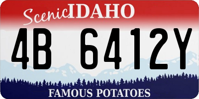 ID license plate 4B6412Y