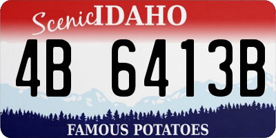 ID license plate 4B6413B