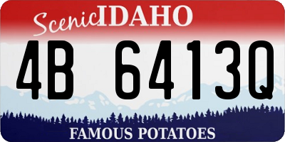 ID license plate 4B6413Q