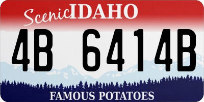 ID license plate 4B6414B