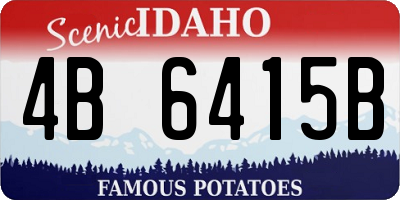 ID license plate 4B6415B