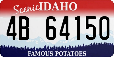 ID license plate 4B6415O
