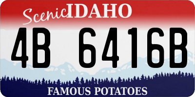 ID license plate 4B6416B