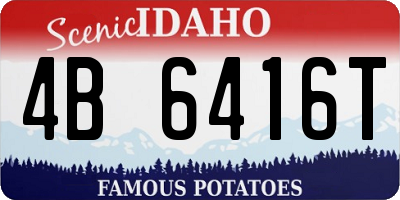 ID license plate 4B6416T