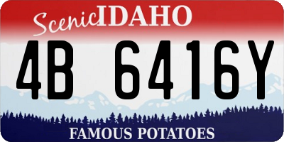 ID license plate 4B6416Y