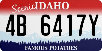 ID license plate 4B6417Y