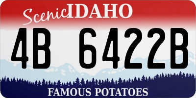 ID license plate 4B6422B