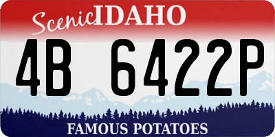 ID license plate 4B6422P