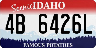 ID license plate 4B6426L