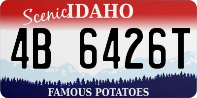 ID license plate 4B6426T