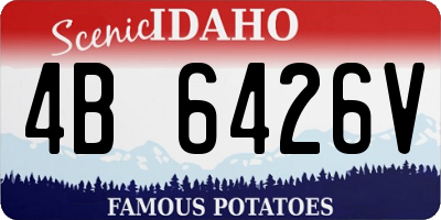 ID license plate 4B6426V