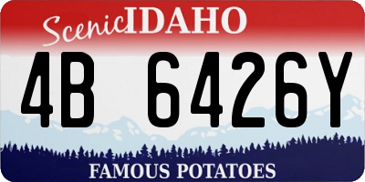 ID license plate 4B6426Y