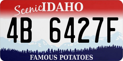 ID license plate 4B6427F