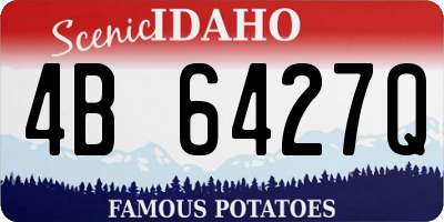 ID license plate 4B6427Q