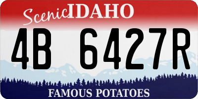 ID license plate 4B6427R