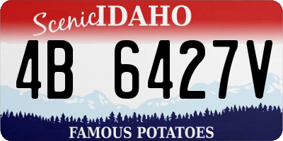 ID license plate 4B6427V