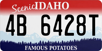ID license plate 4B6428T