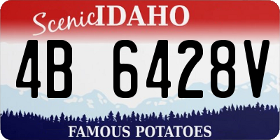 ID license plate 4B6428V