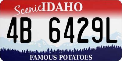 ID license plate 4B6429L