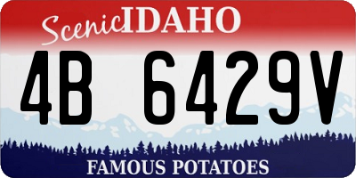 ID license plate 4B6429V