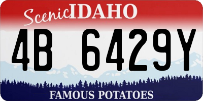 ID license plate 4B6429Y