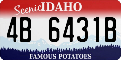 ID license plate 4B6431B