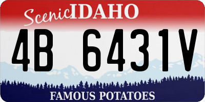 ID license plate 4B6431V