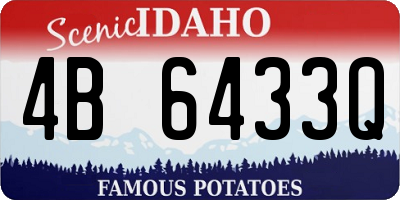 ID license plate 4B6433Q